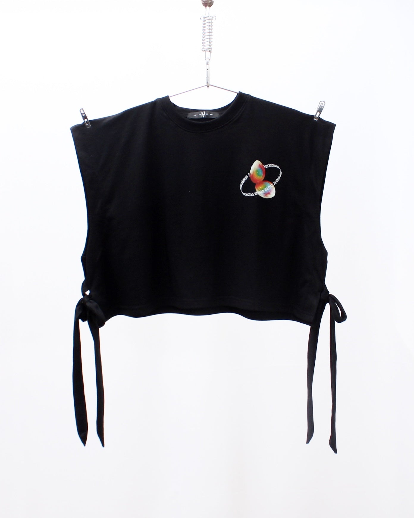Polera Croptop Negra Frutillita