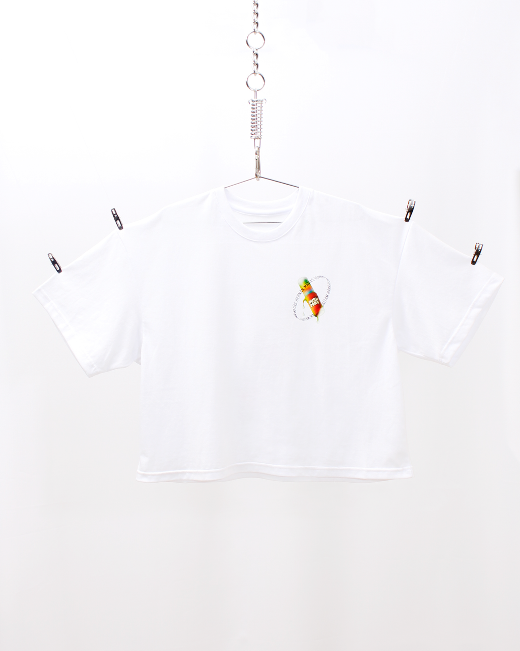 Polera Boxyfit Blanca PushPride