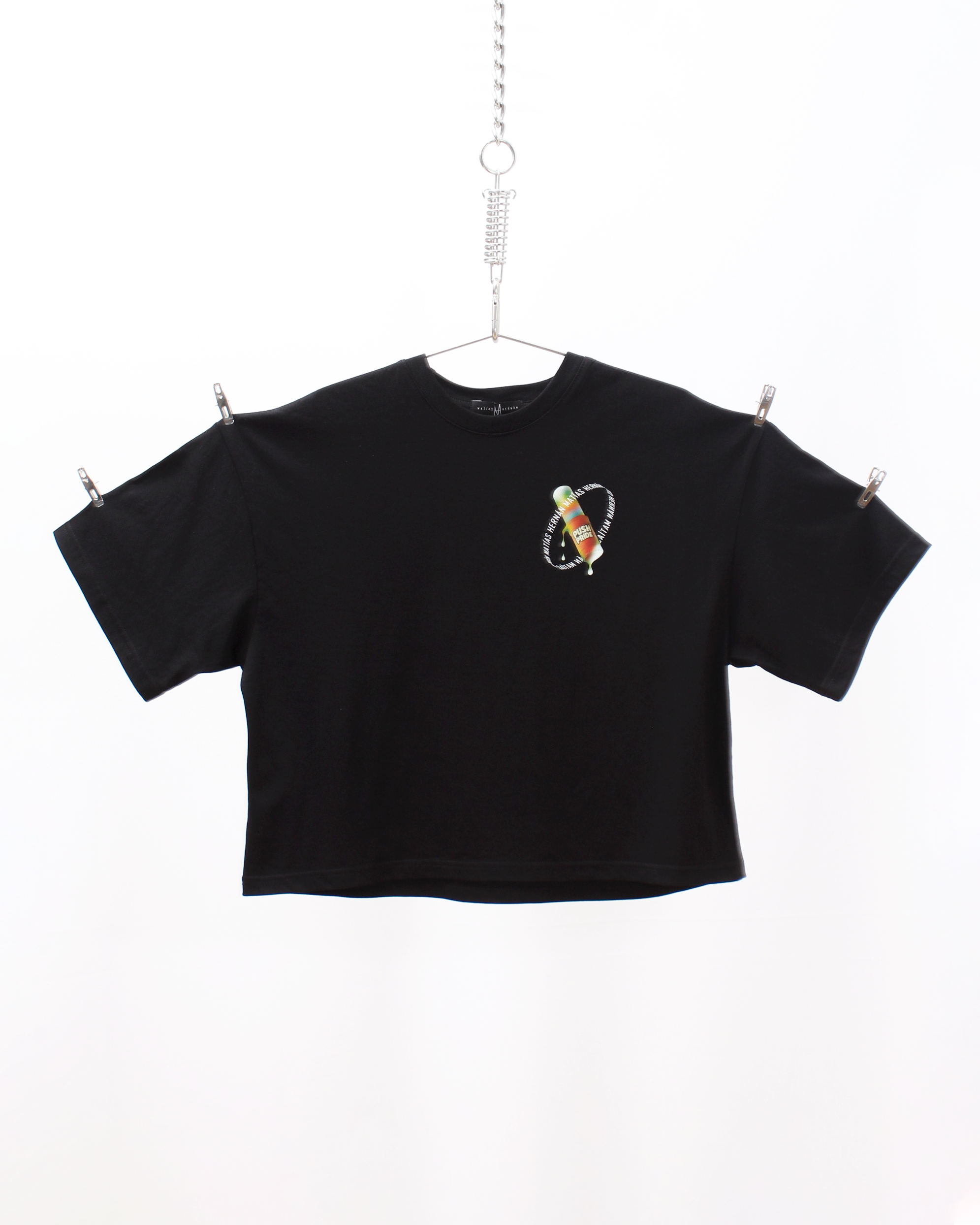 Polera Boxyfit Negra PushPride