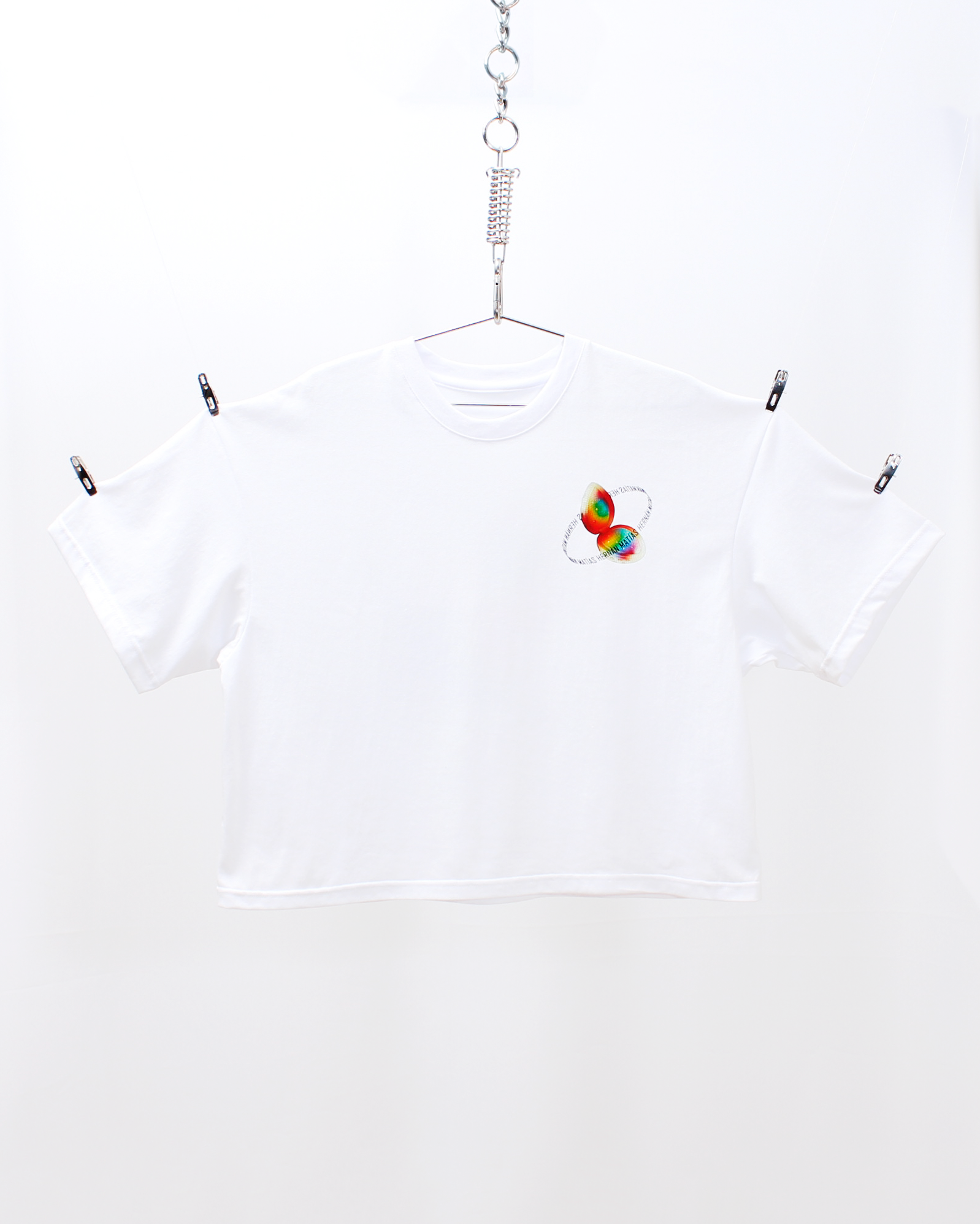 Polera Boxyfit Blanca Frutillita