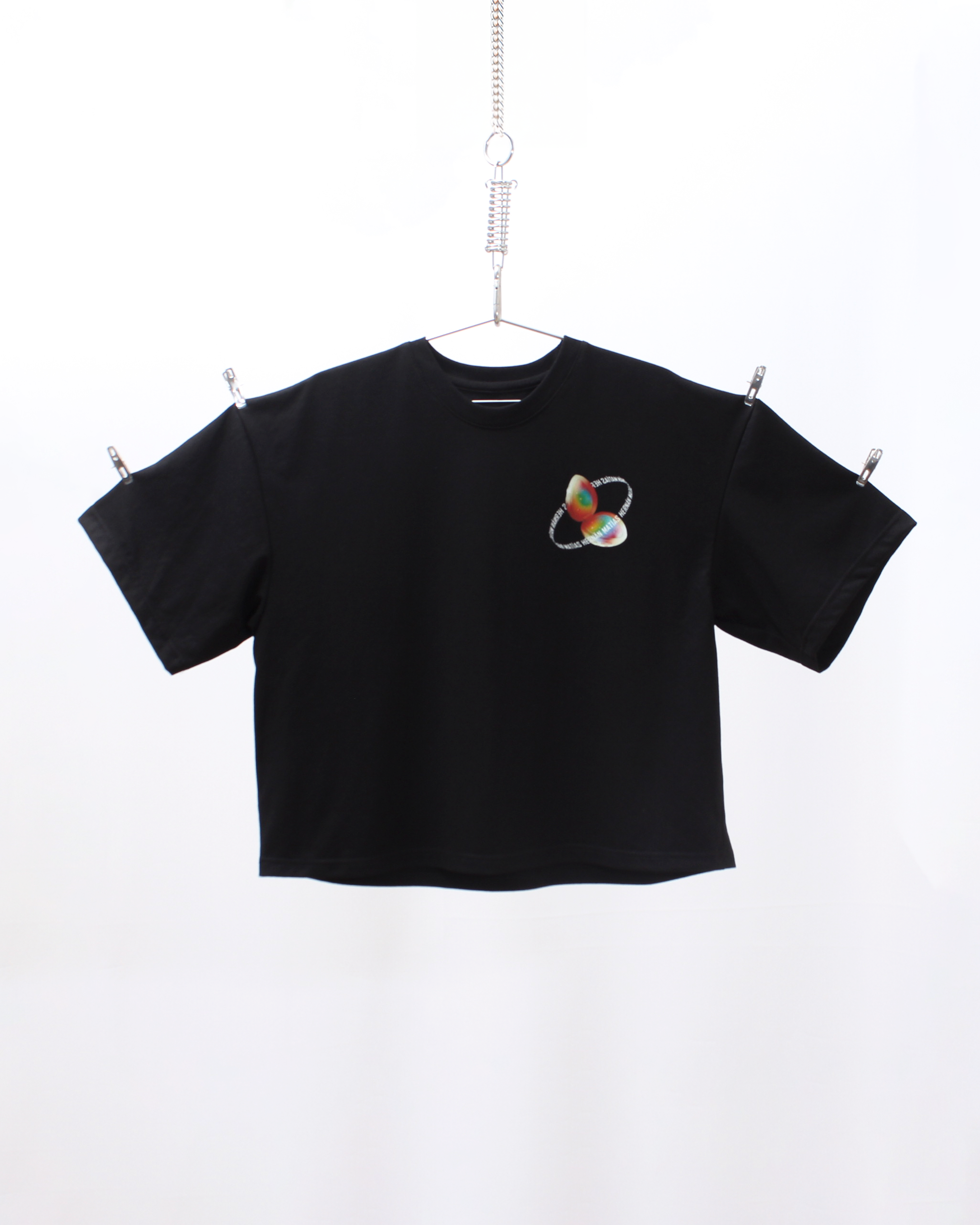 Polera Boxyfit Negra Frutillita
