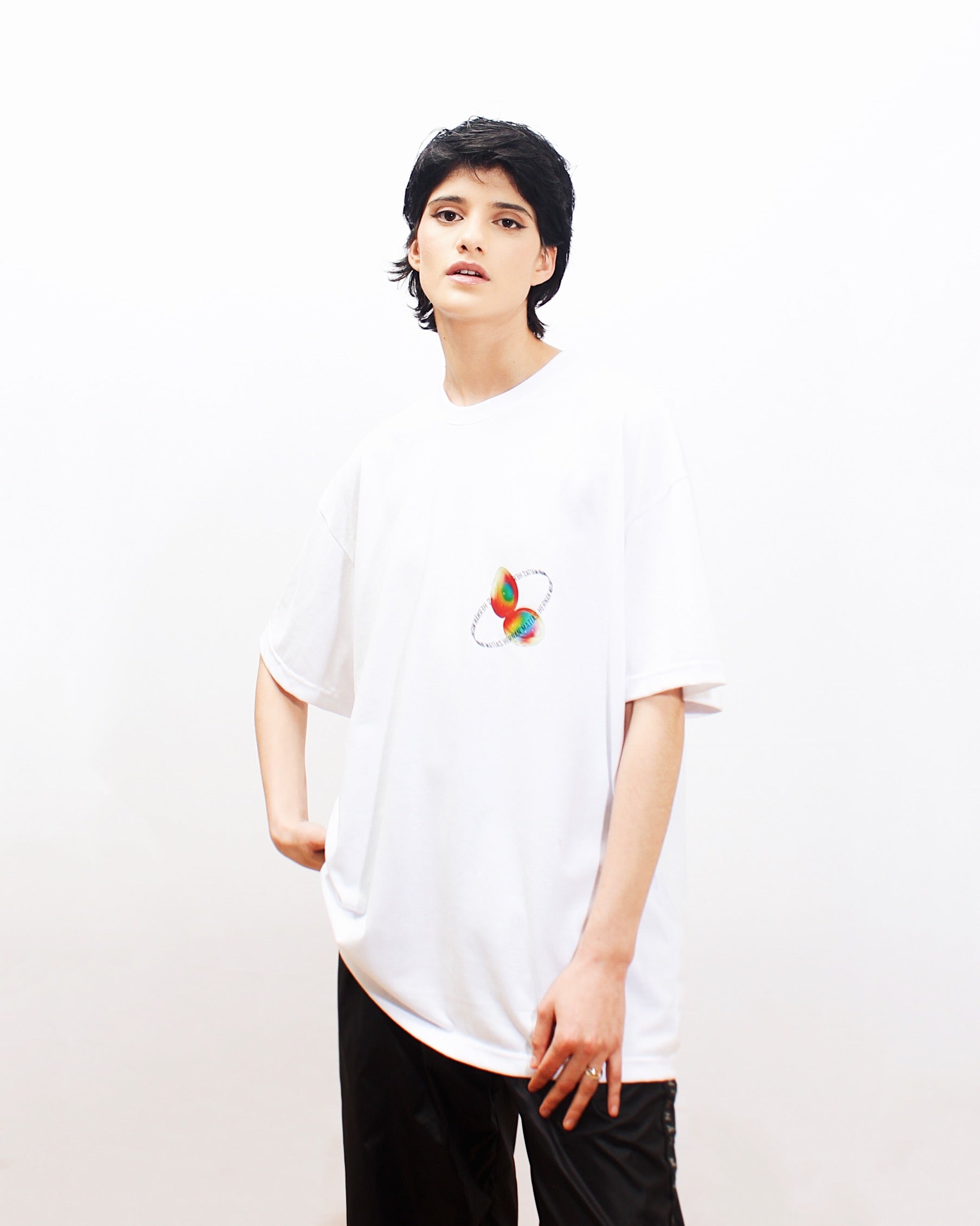 Polera Oversize Blanca Frutillita