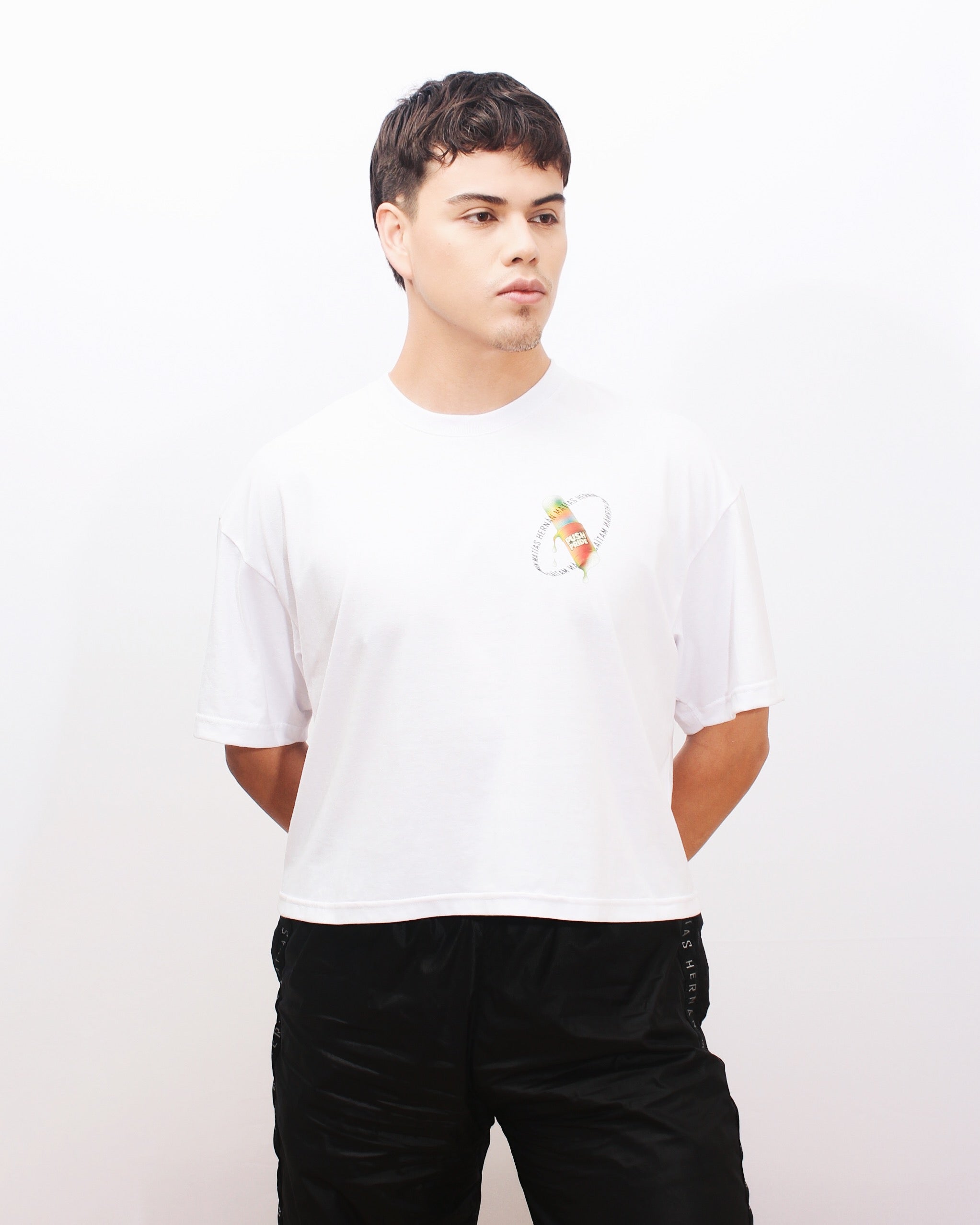 Polera Boxyfit Blanca PushPride