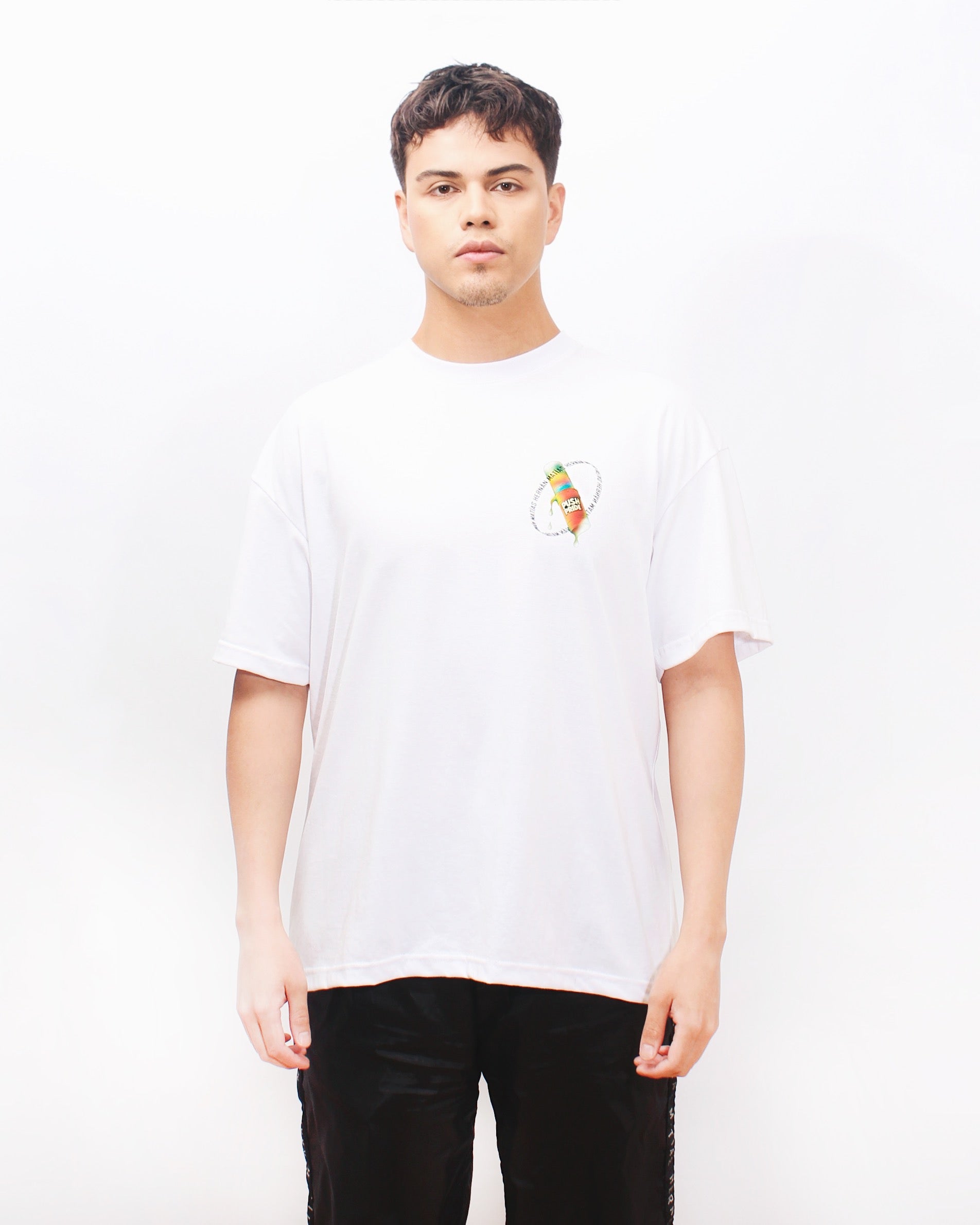 Polera Oversize Blanca PushPride