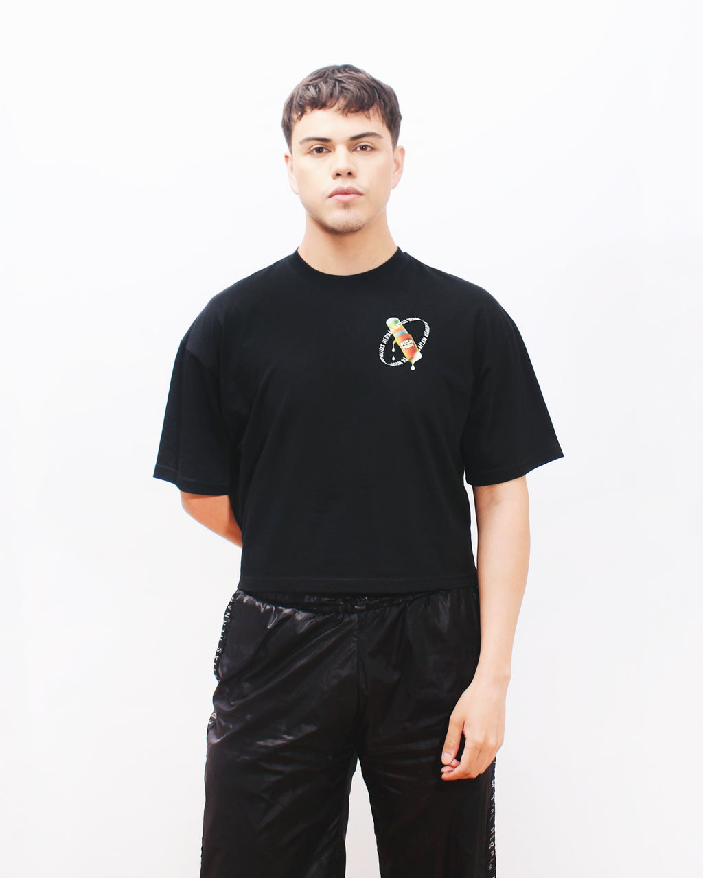 Polera Boxyfit Negra PushPride