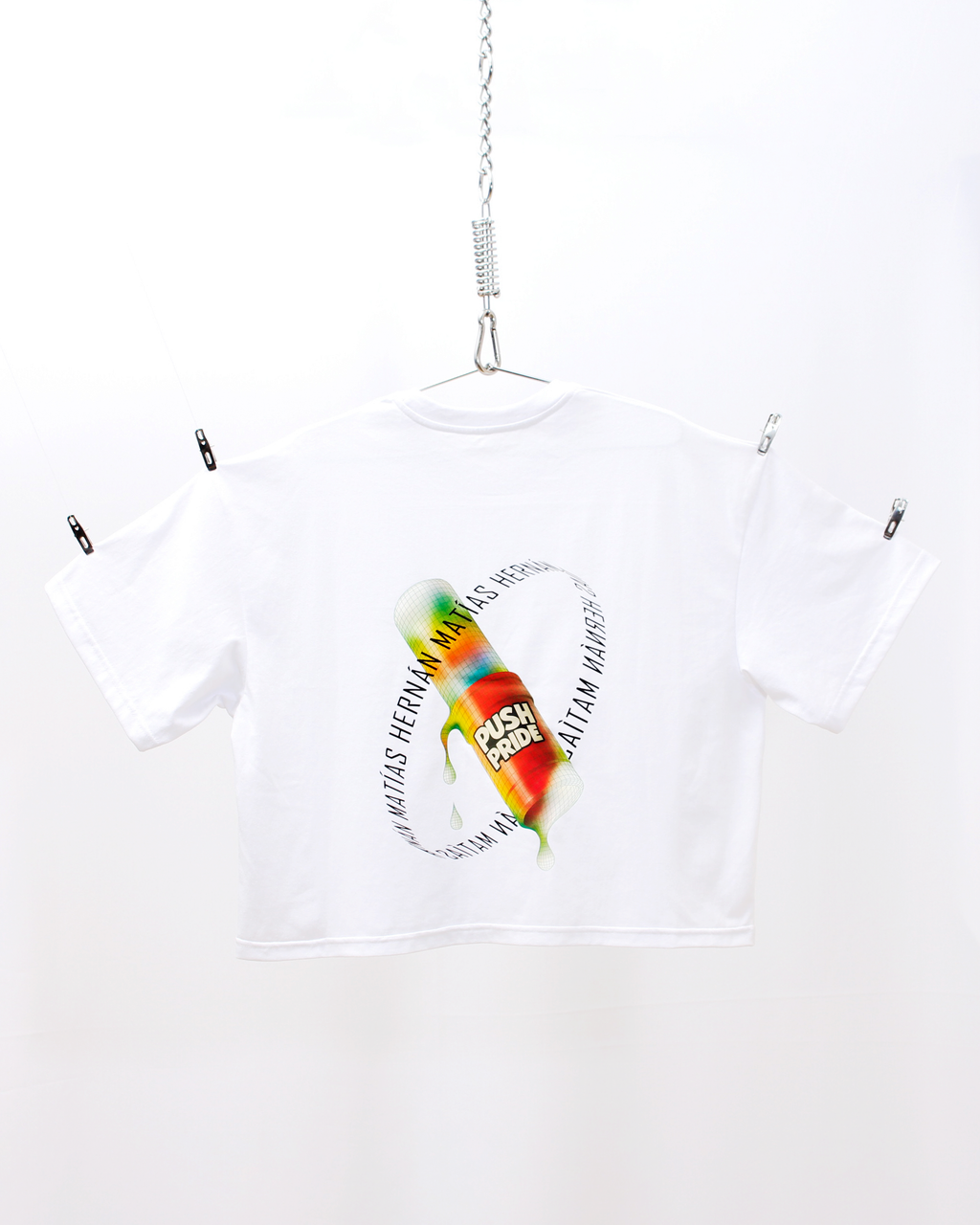 Polera Boxyfit Blanca PushPride