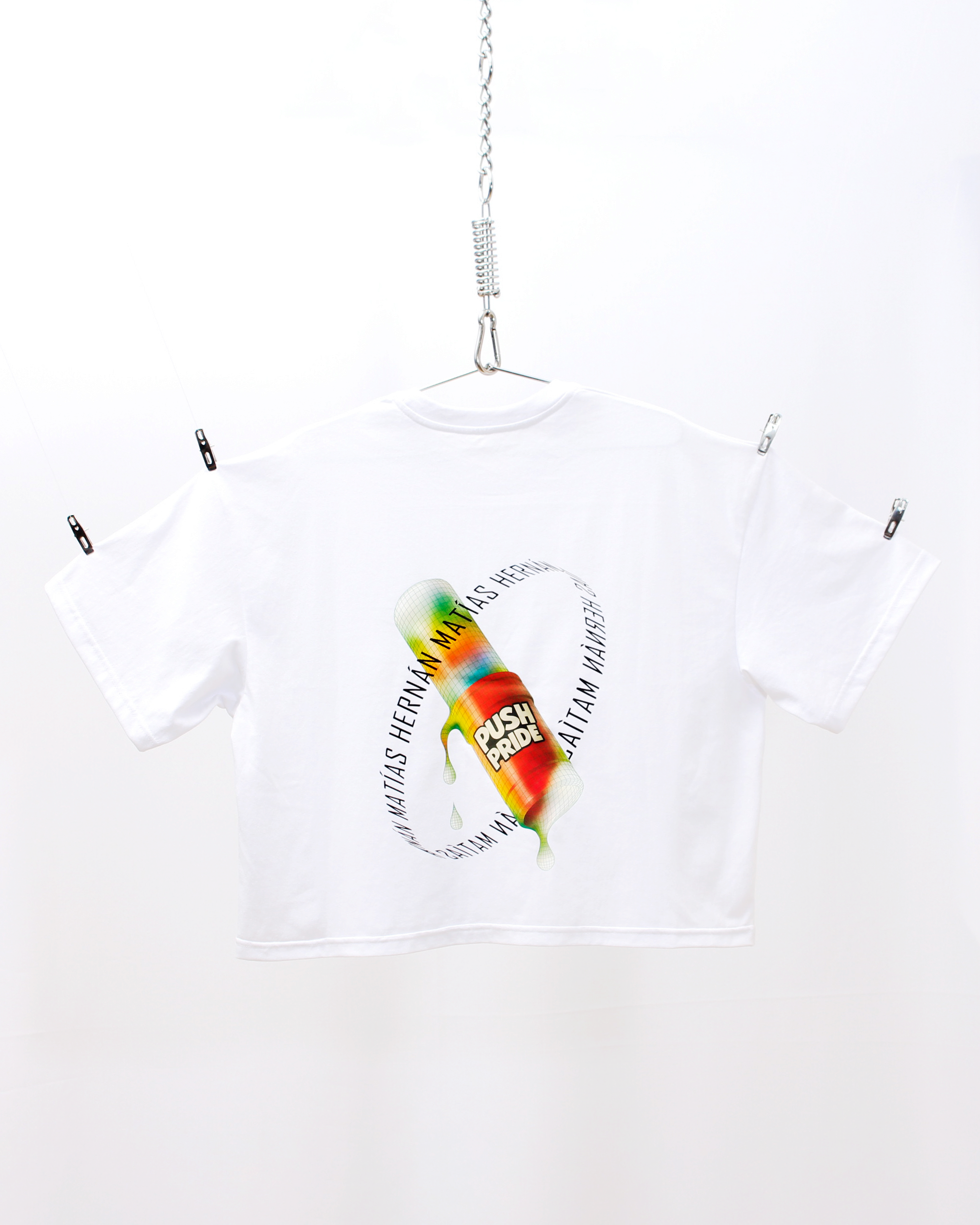 Polera Boxyfit Blanca PushPride
