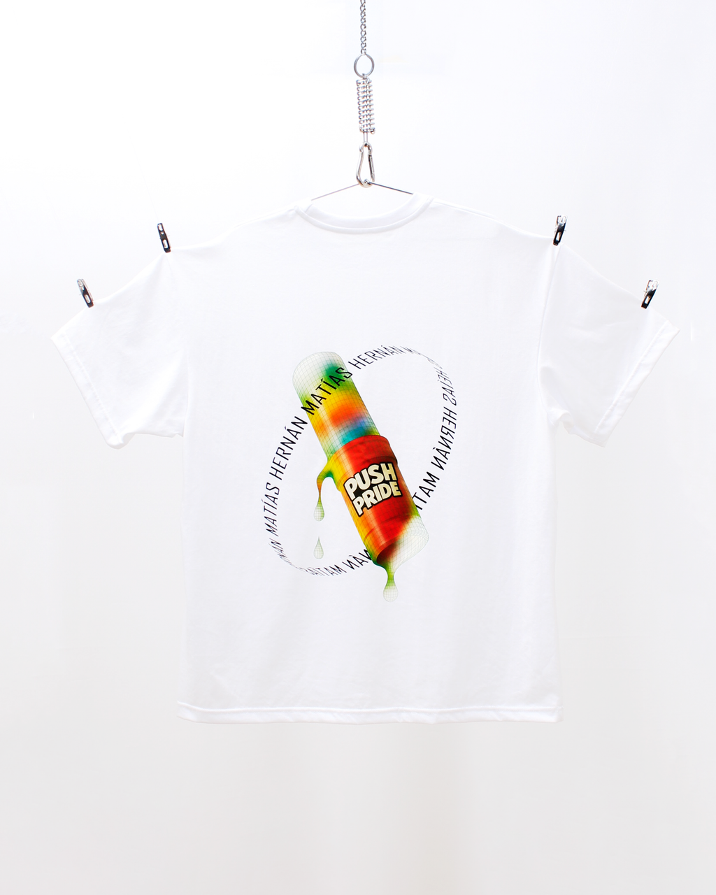 Polera Oversize Blanca PushPride