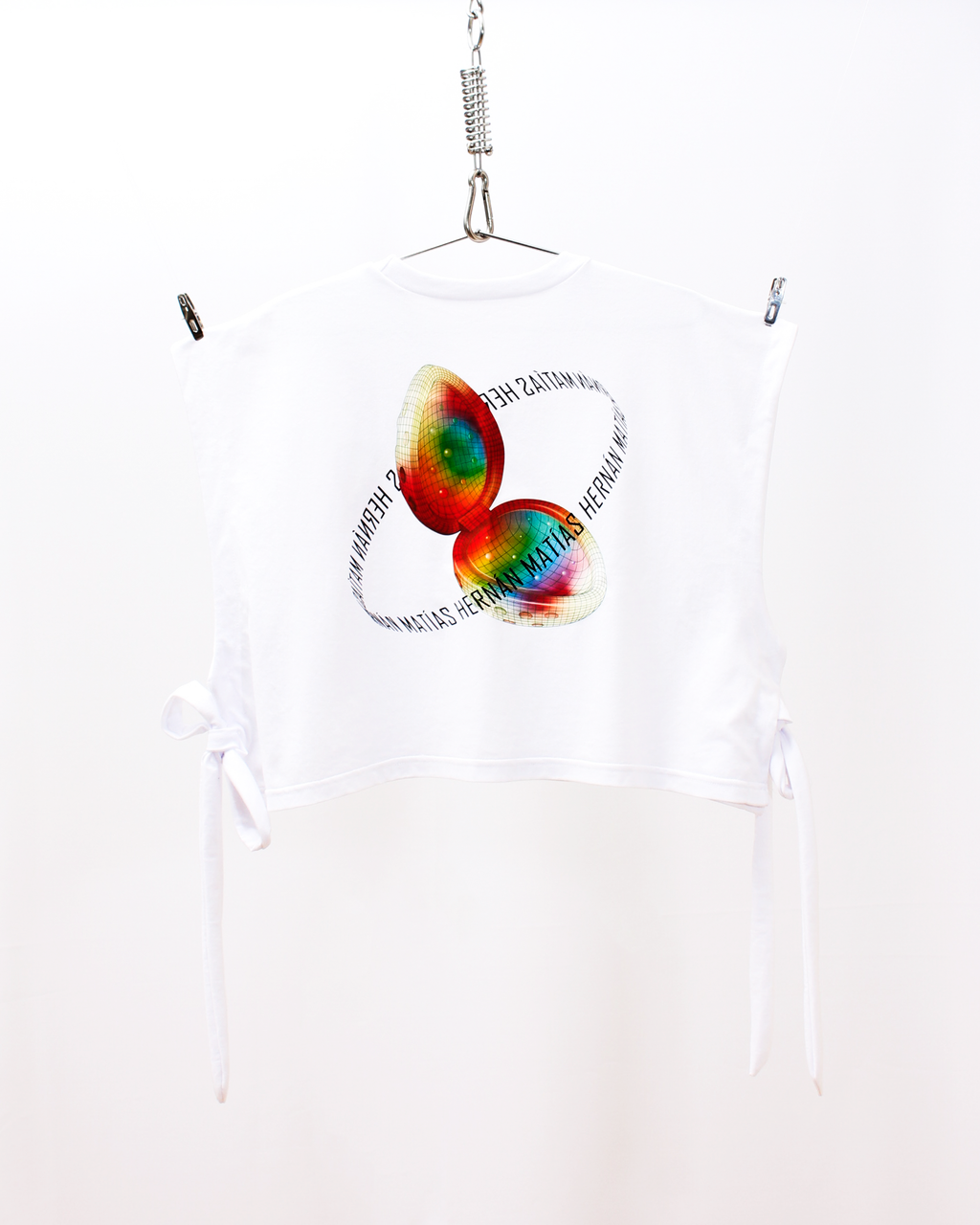 Polera Croptop Blanca Frutillita