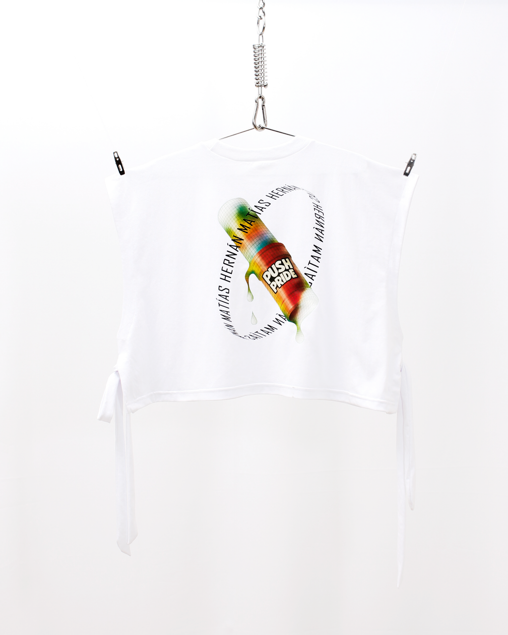 Polera Croptop Blanca PushPride