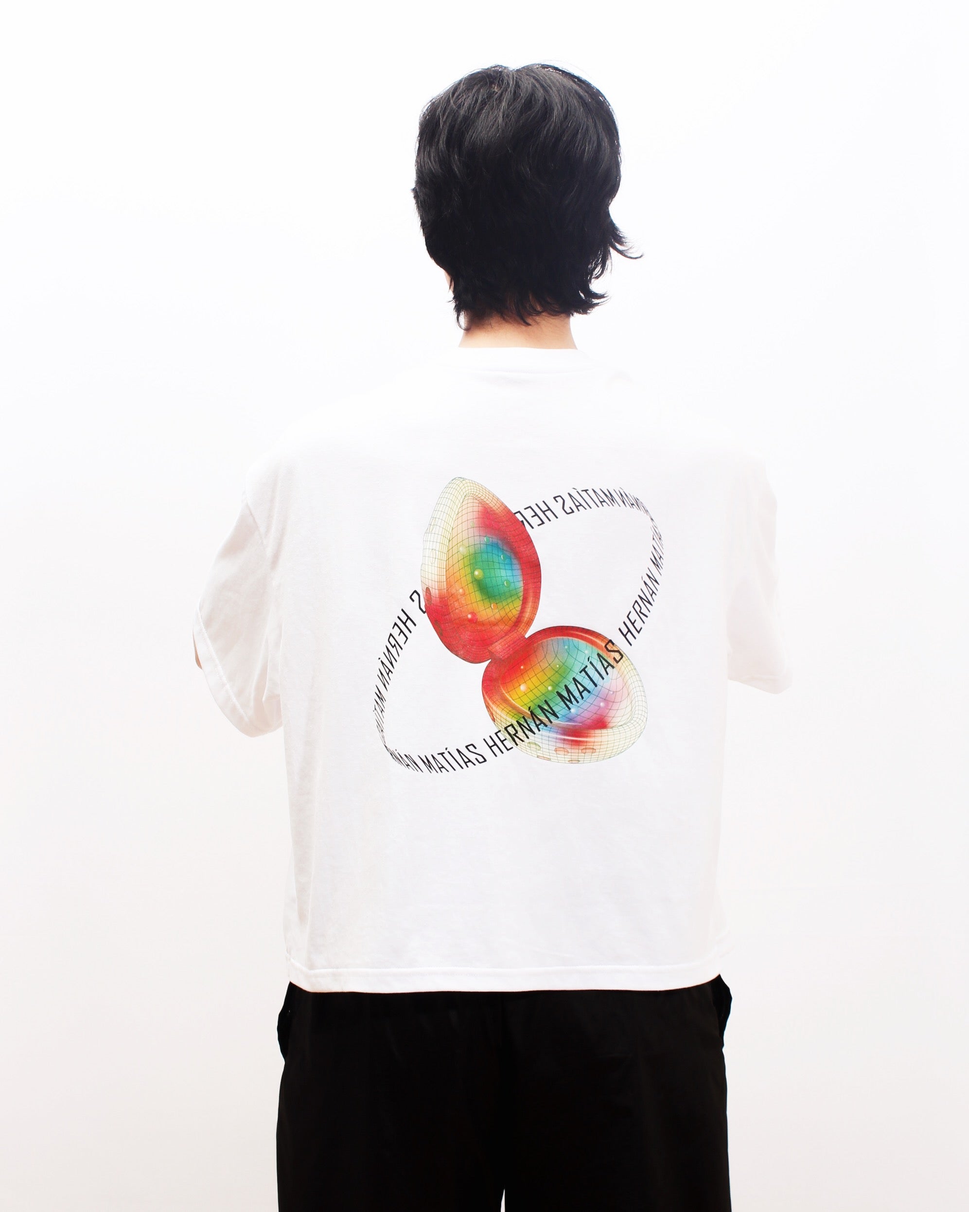 Polera Boxyfit Blanca Frutillita
