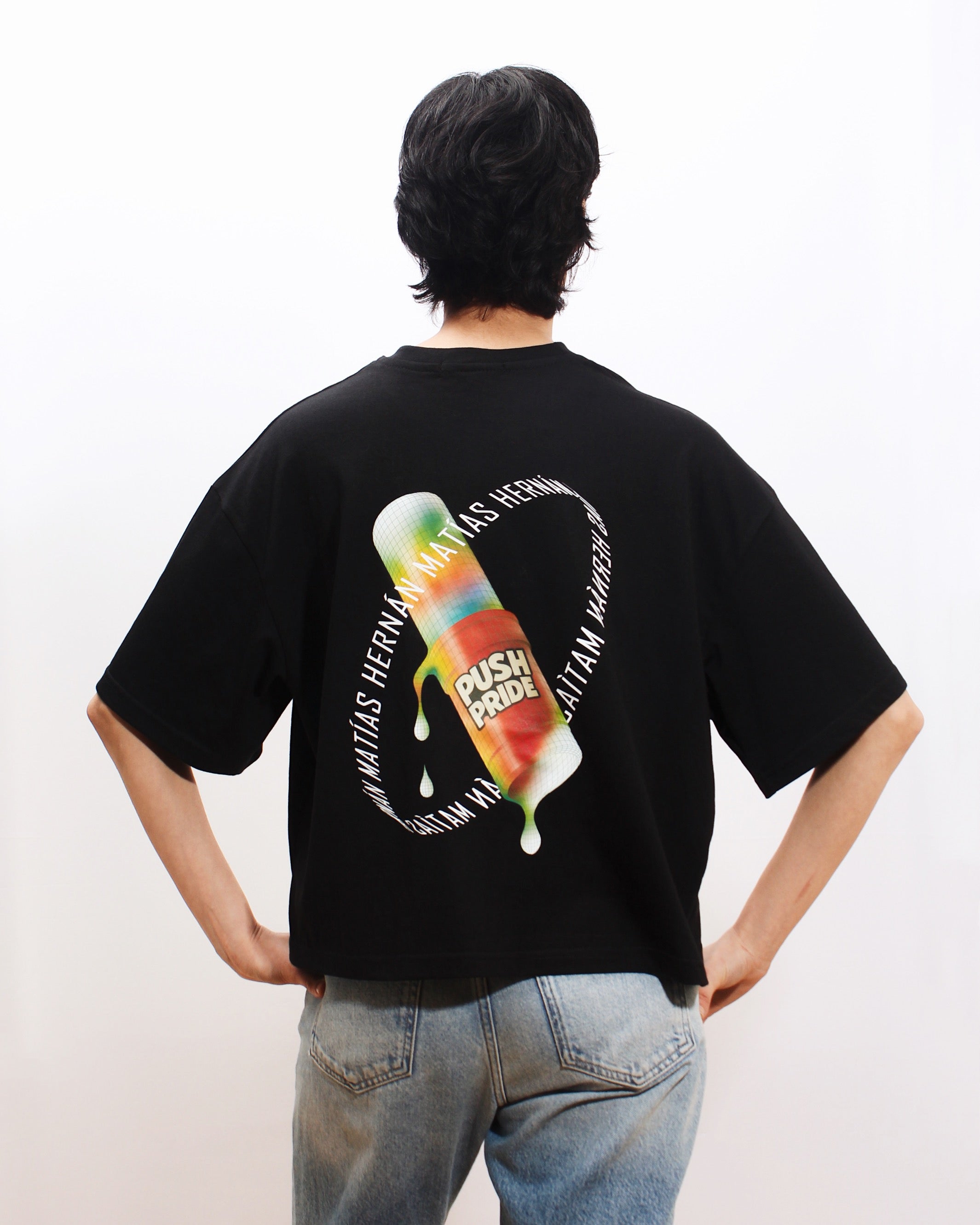 Polera Boxyfit Negra PushPride