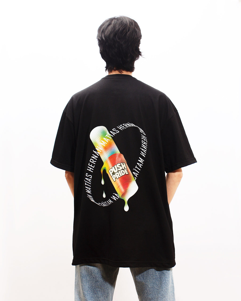 Polera Oversize Negra PushPride