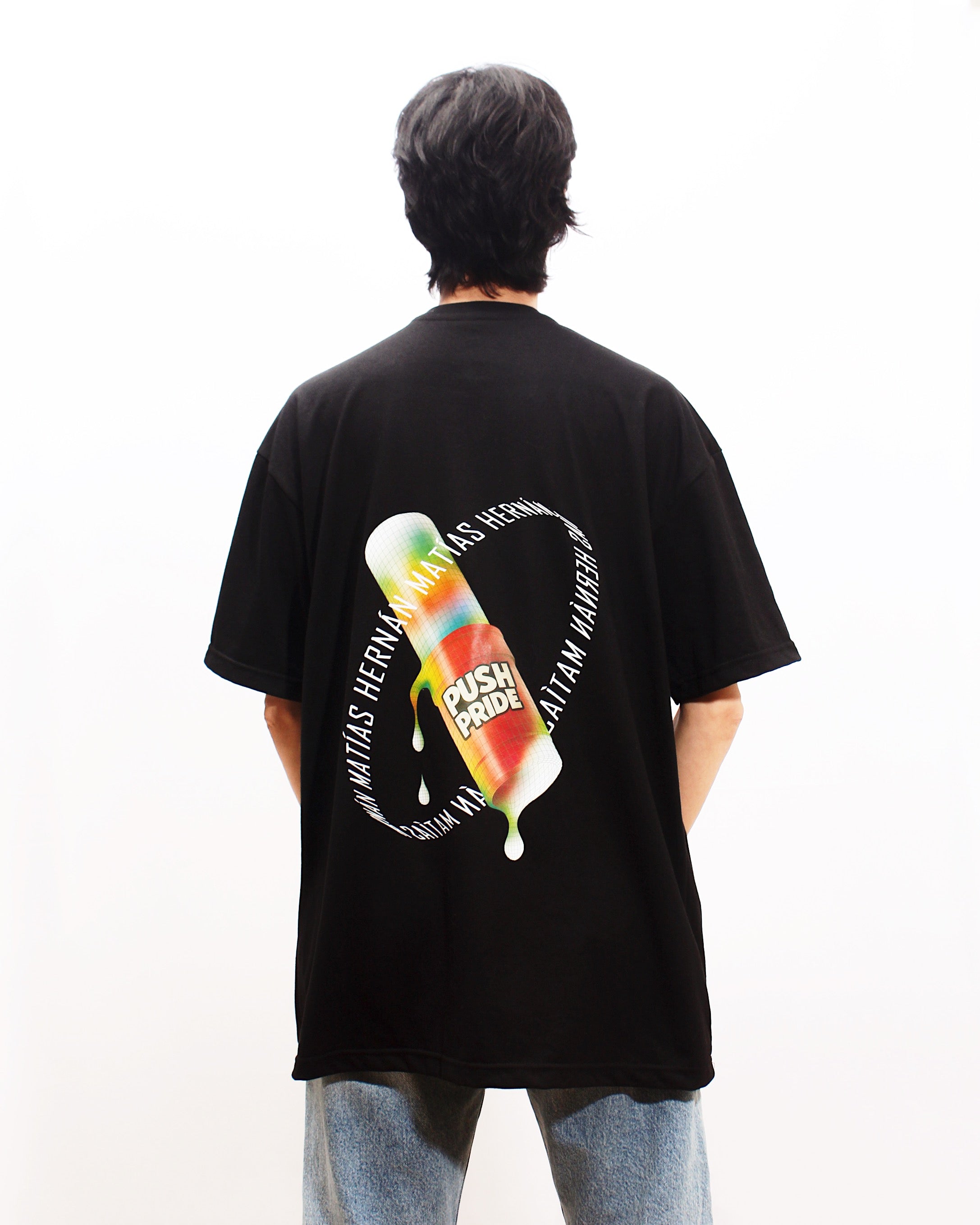 Polera Oversize Negra PushPride