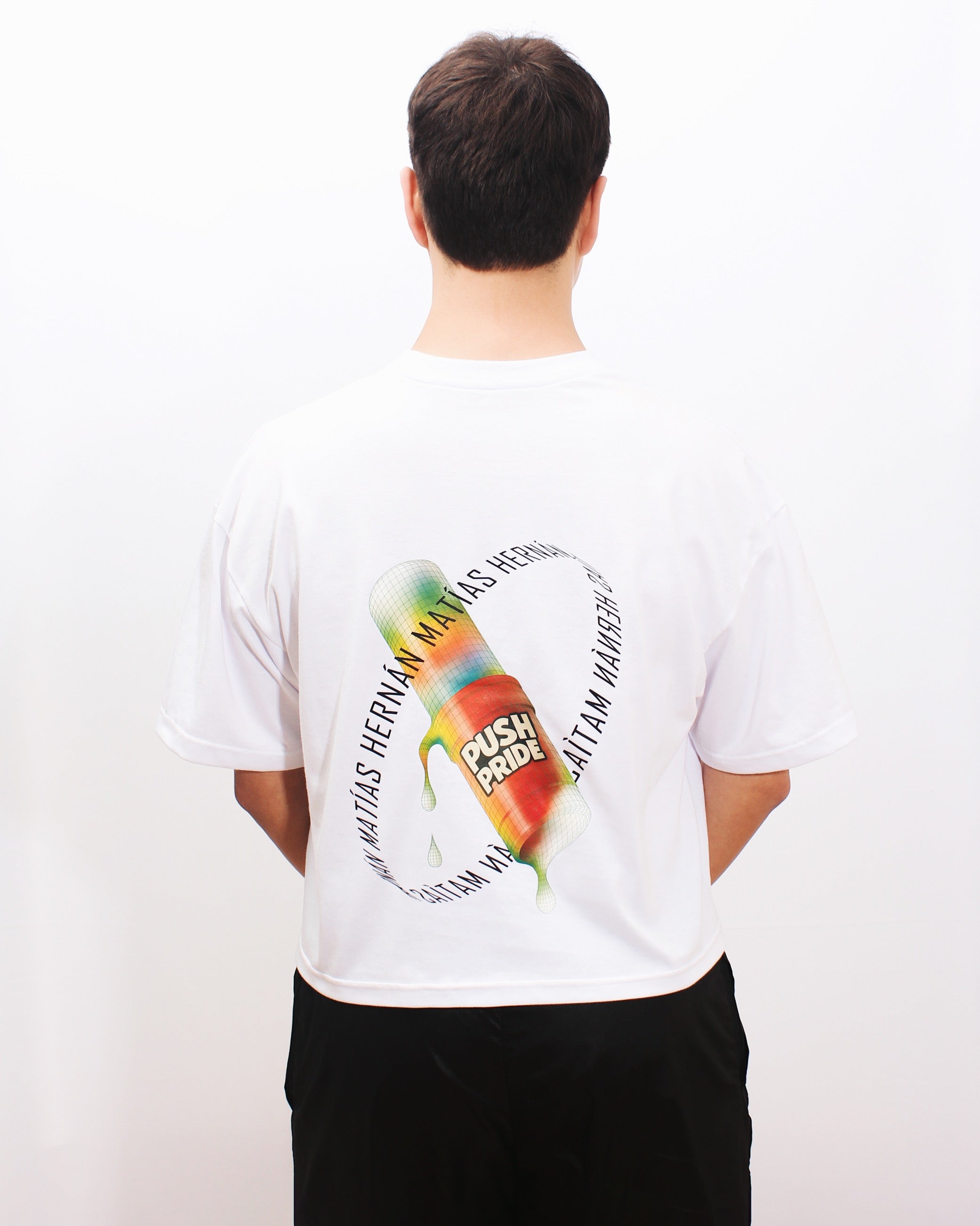 Polera Boxyfit Blanca PushPride