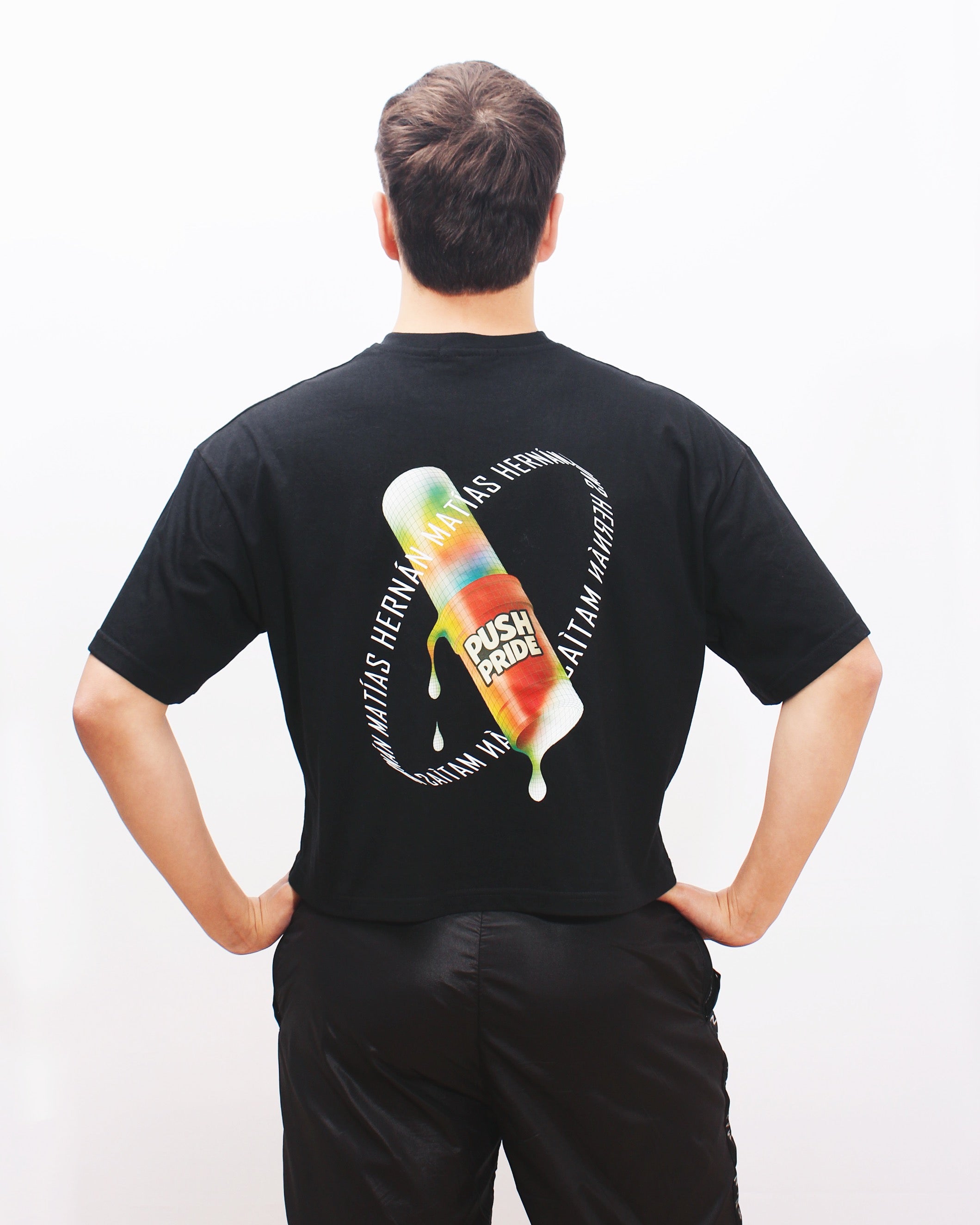Polera Boxyfit Negra PushPride