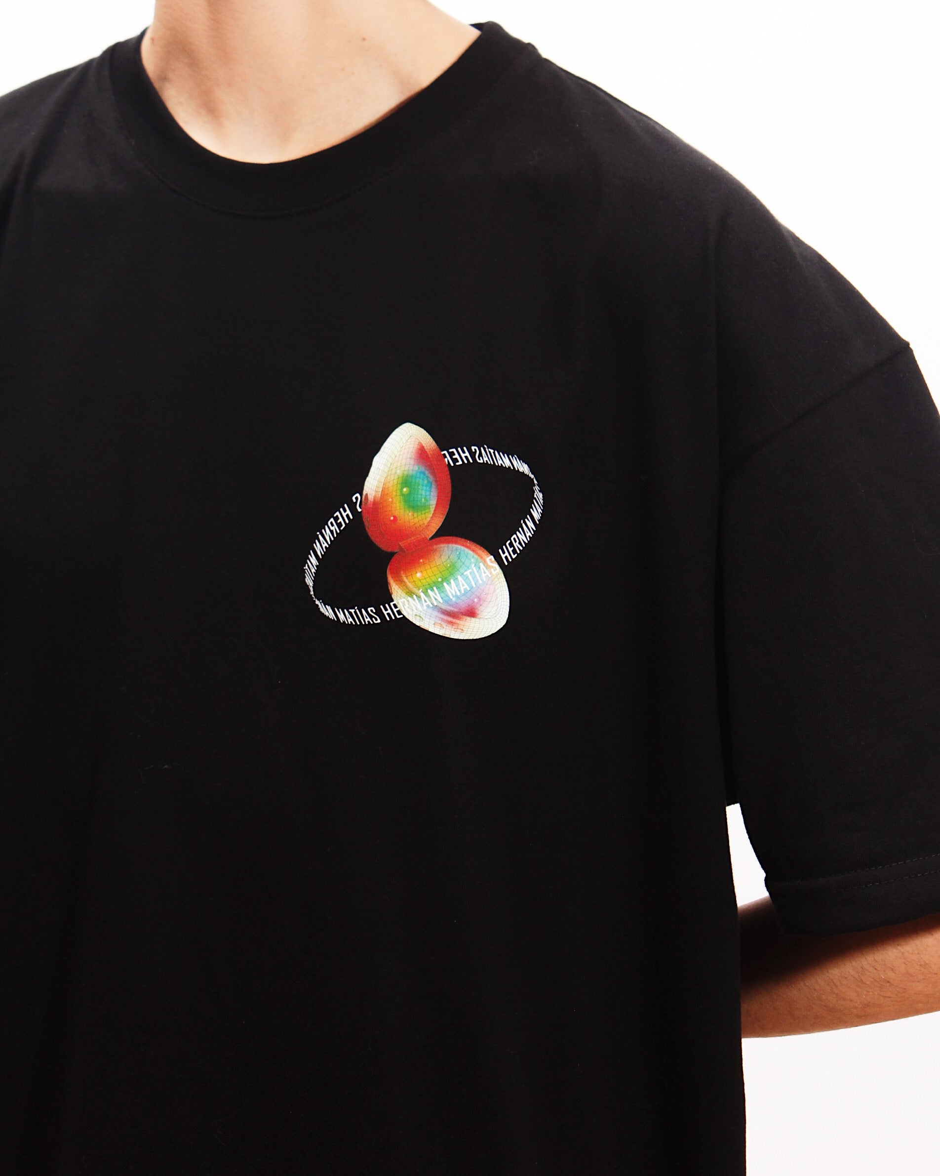 Polera Oversize Negra Frutillita