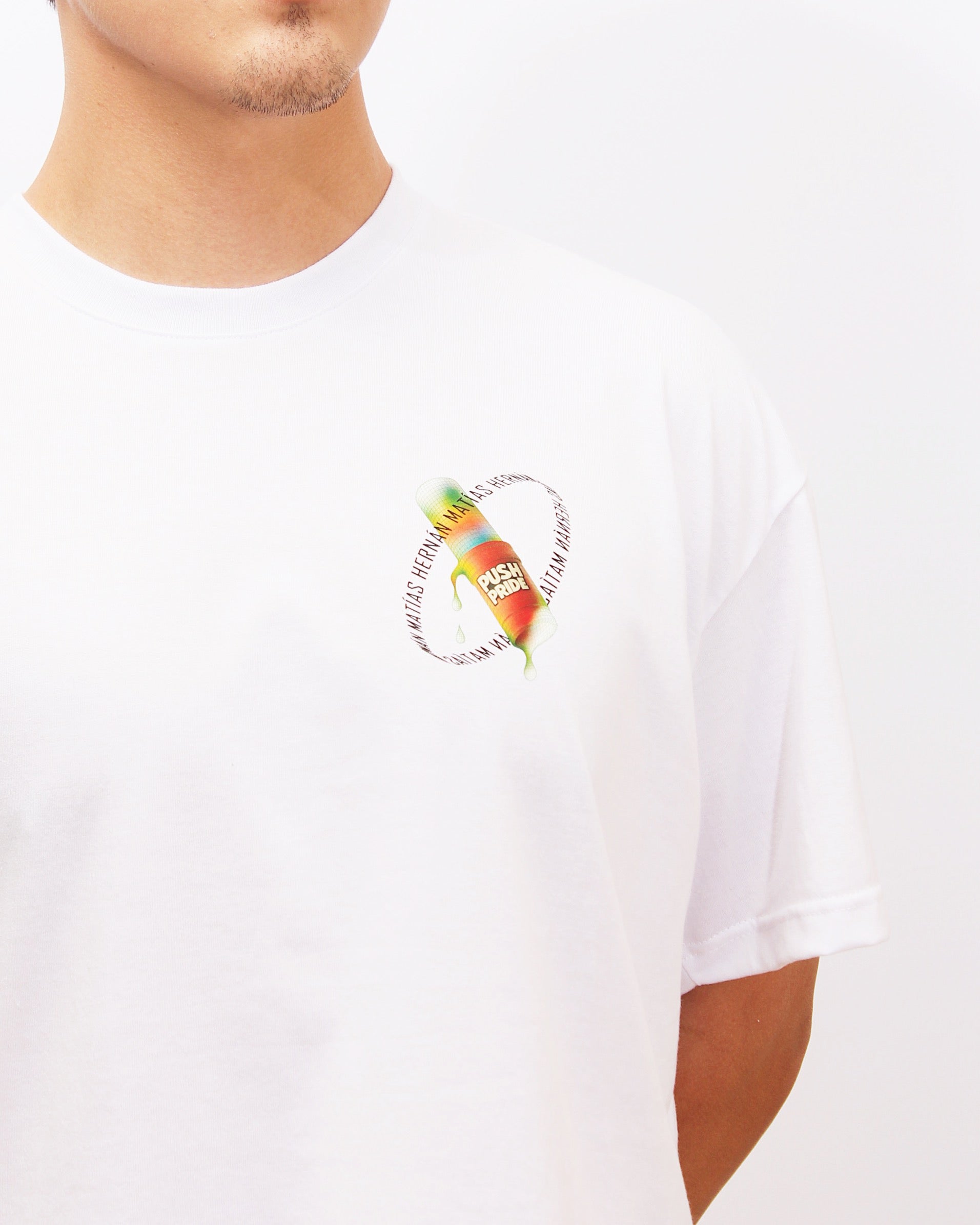 Polera Oversize Blanca PushPride
