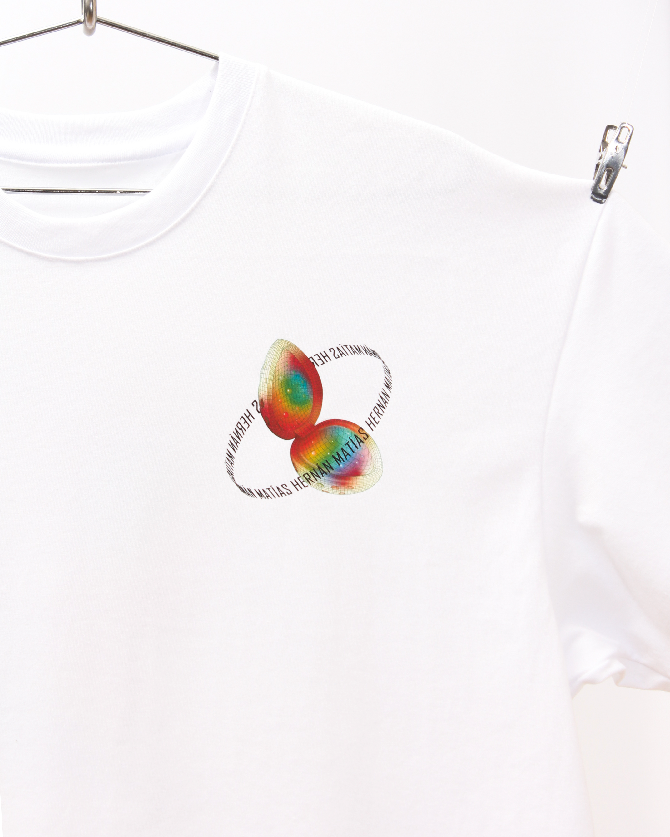 Polera Boxyfit Blanca Frutillita